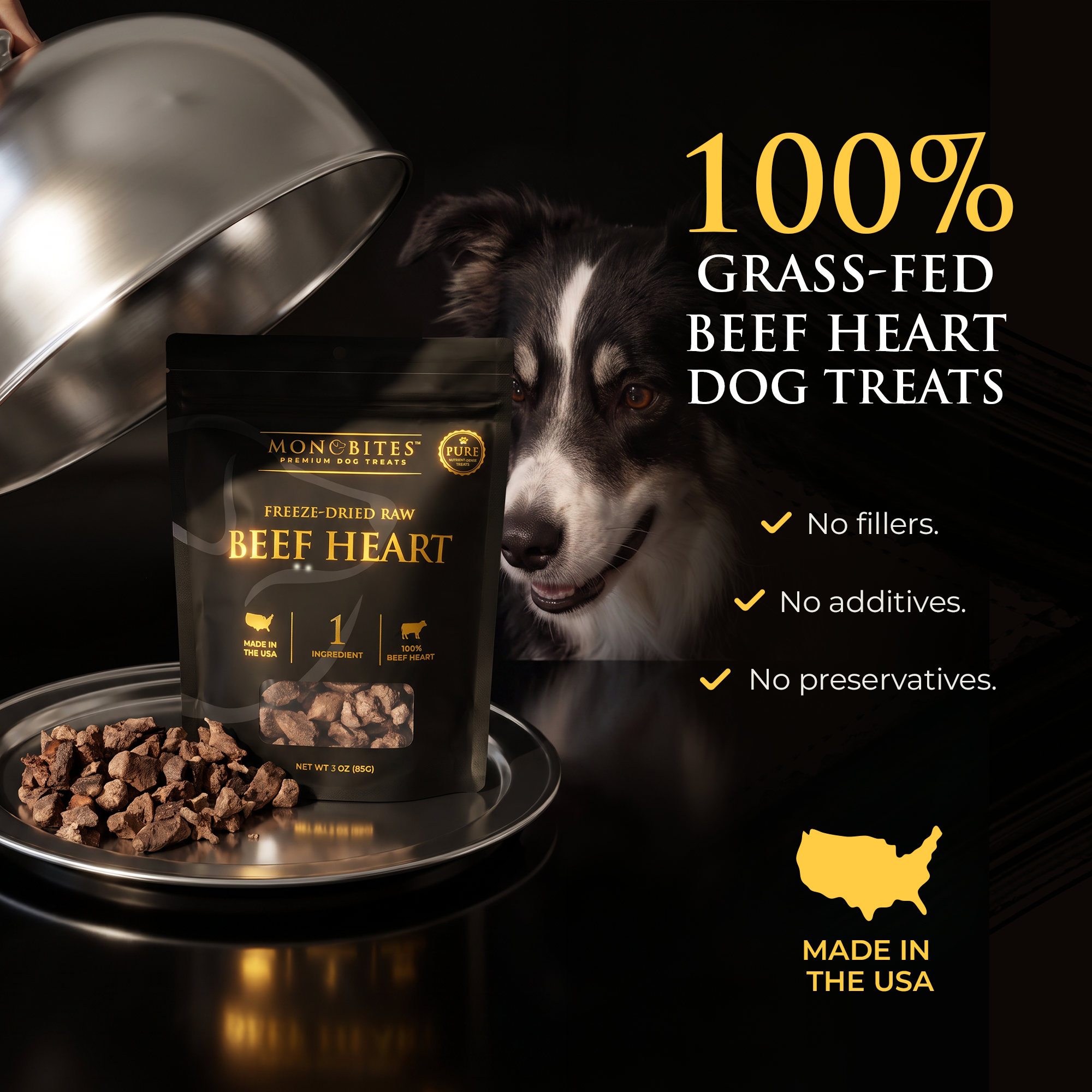 100% Beef Heart Dog Treats