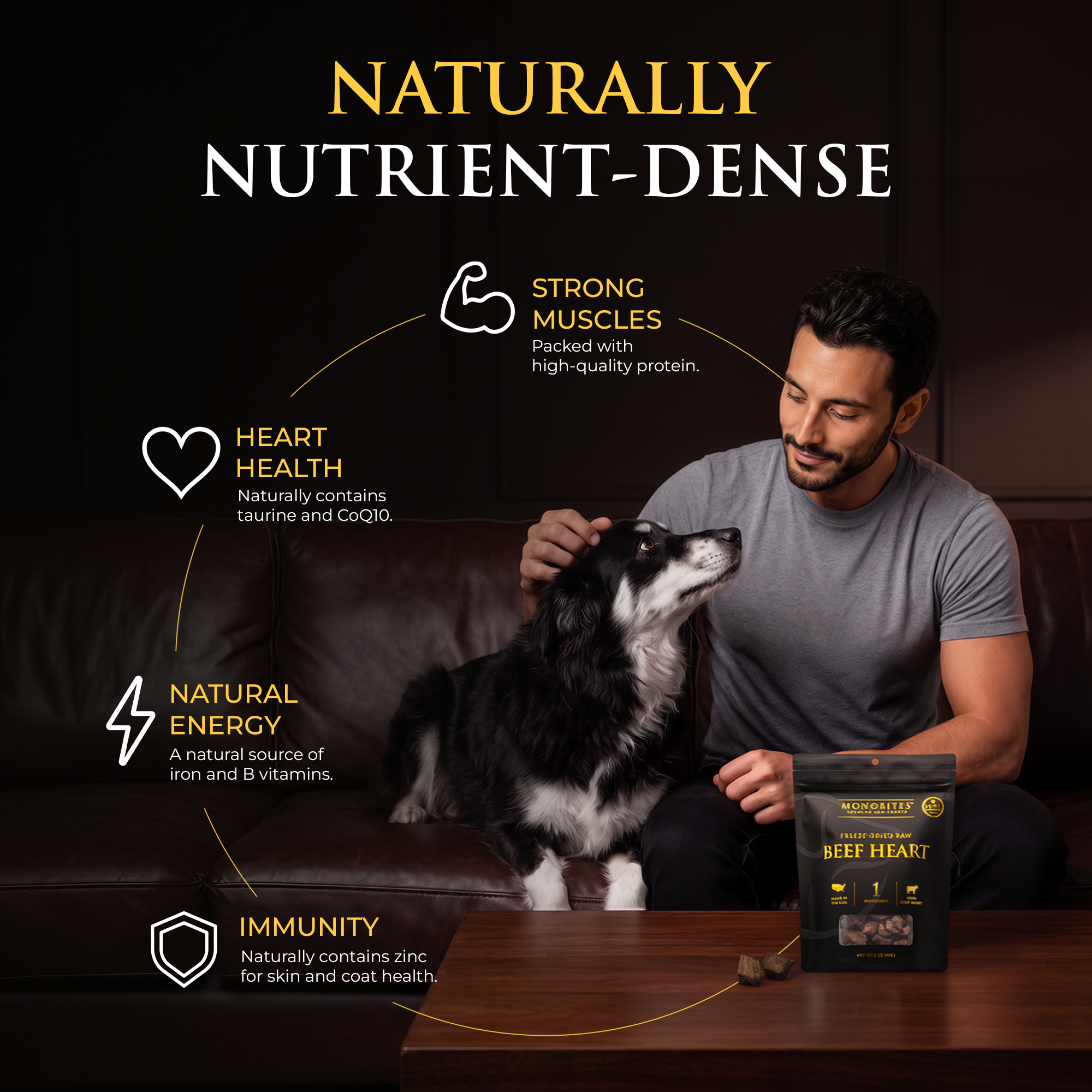 100% Beef Heart Dog Treats
