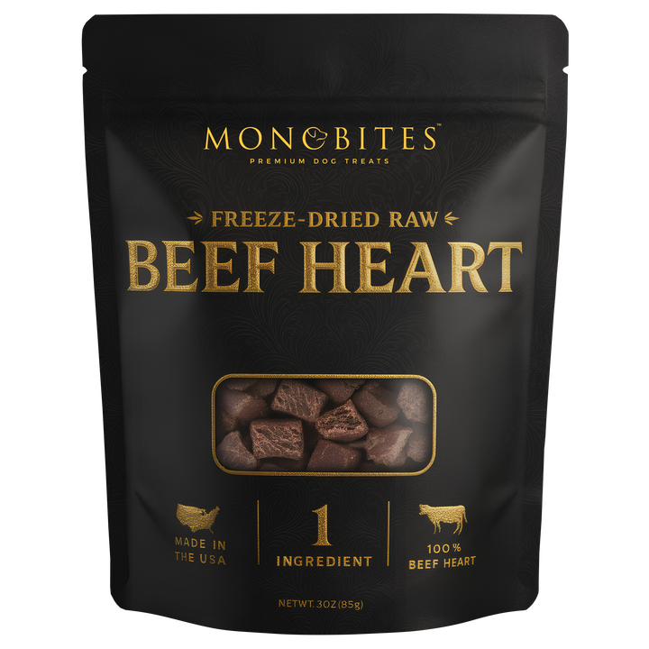 MonoBites Premium Freeze-Dried Beef Heart
