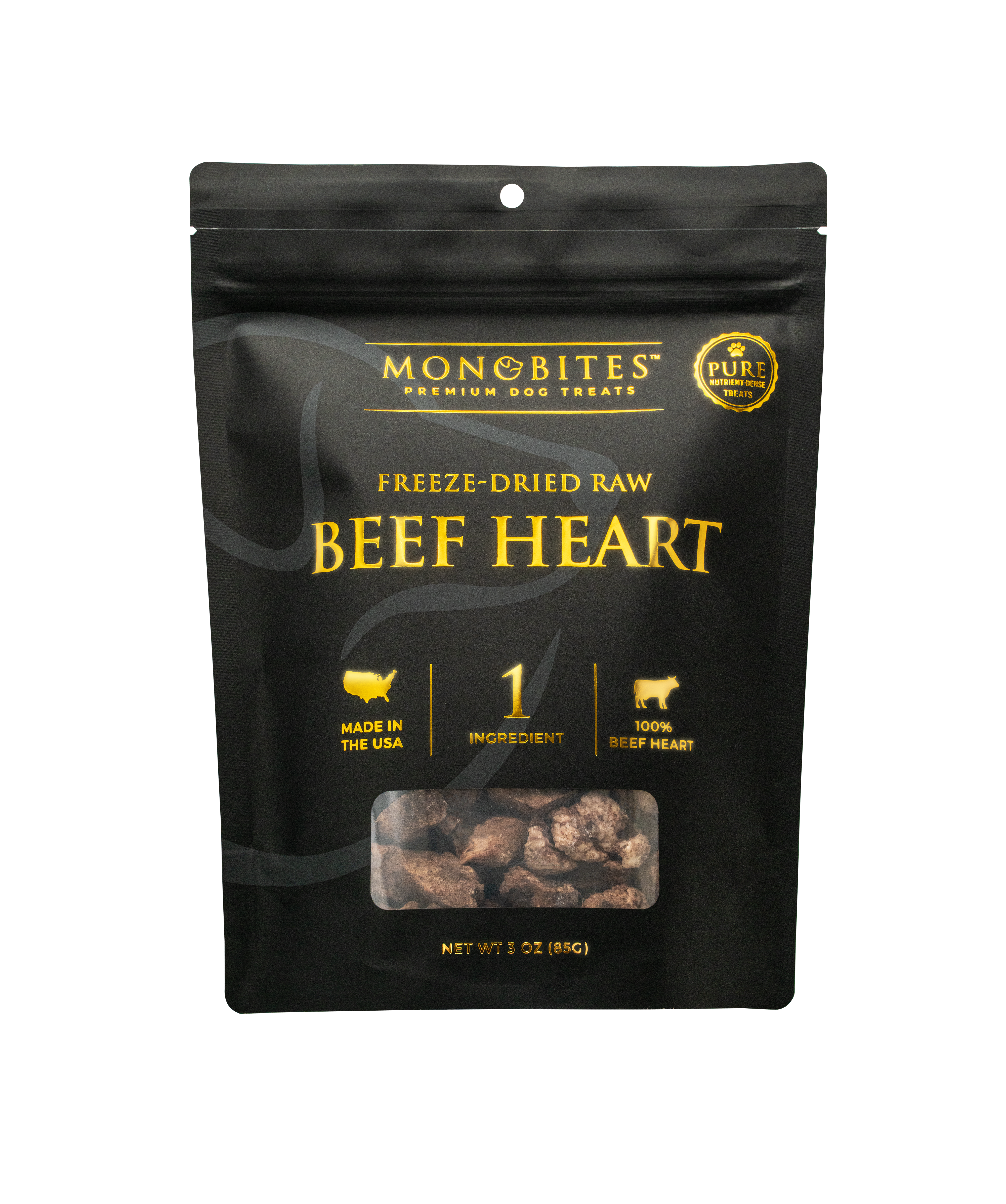 Freeze-Dried Raw Beef Heart Dog Treats
