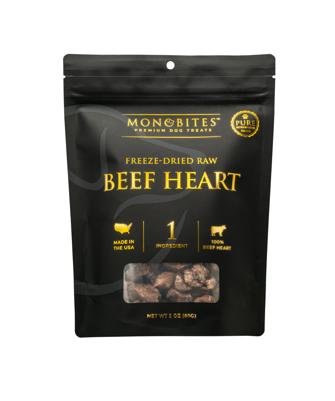 Freeze-Dried Raw Beef Heart Dog Treats