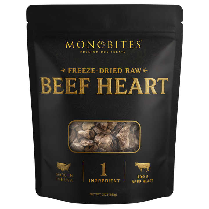 MonoBites Premium Freeze-Dried Beef Heart
